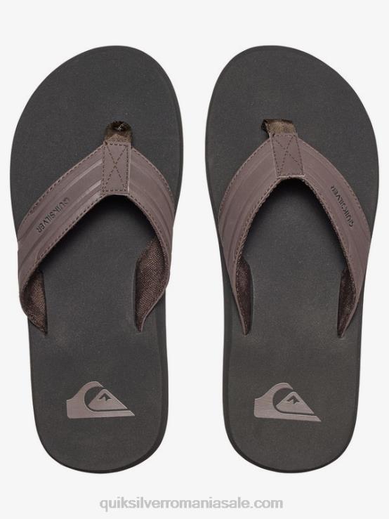 maro/negru sandale cu cheie de maimuță XT6B1646 bărbați Quiksilver