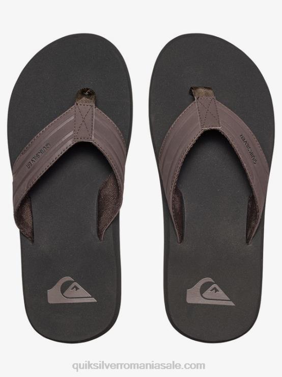 maro/negru sandale cu cheie de maimuță XT6B1646 bărbați Quiksilver