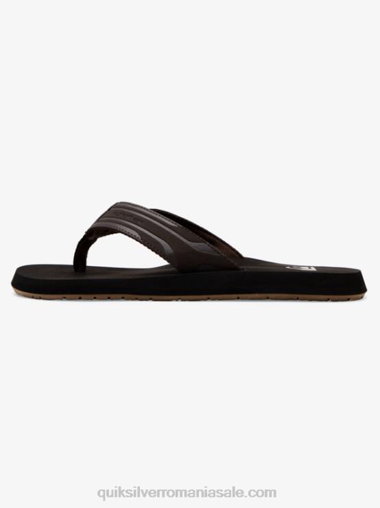 maro/negru sandale cu cheie de maimuță XT6B1646 bărbați Quiksilver