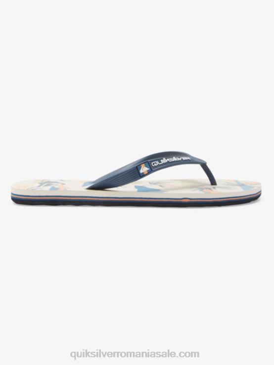 negru/alb/albastru flip-flops molokai art XT6B515 bărbați Quiksilver
