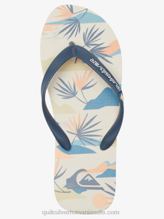 negru/alb/albastru flip-flops molokai art XT6B515 bărbați Quiksilver