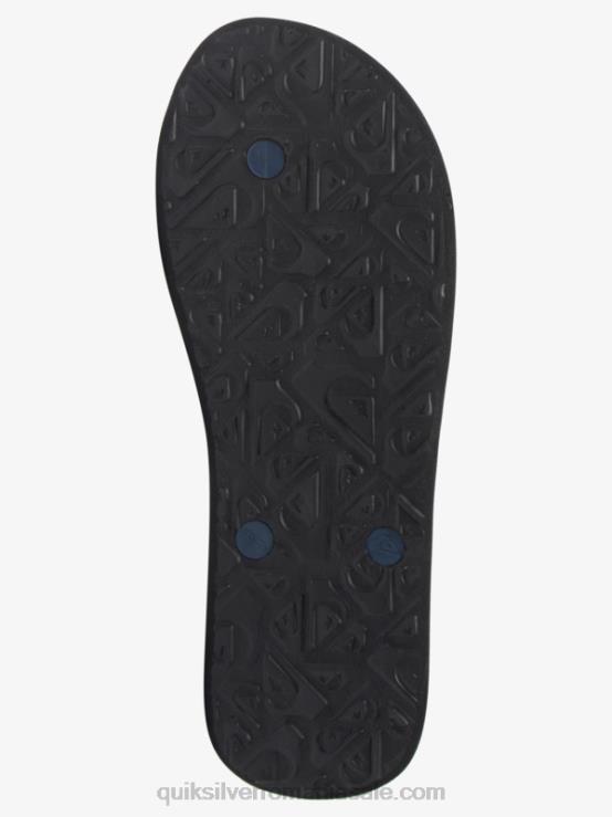 negru/alb/albastru flip-flops molokai art XT6B515 bărbați Quiksilver