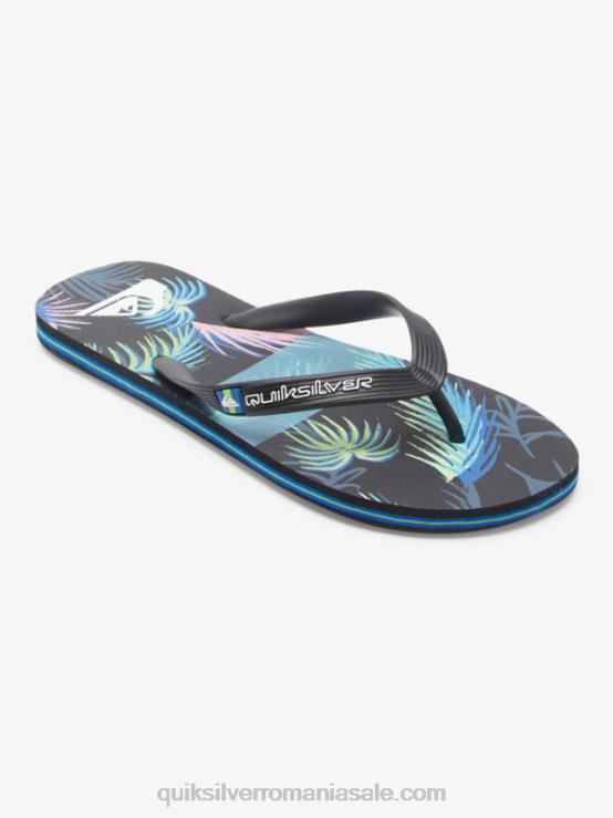 negru/albastru flip-flops molokai art XT6B517 bărbați Quiksilver