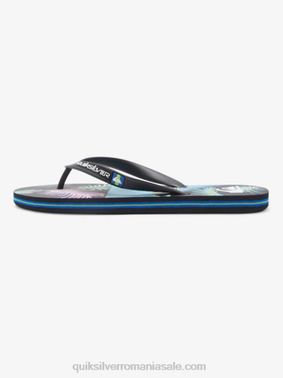 negru/albastru flip-flops molokai art XT6B517 bărbați Quiksilver