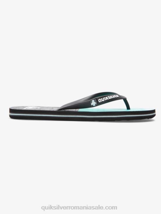 negru/albastru molokai cinci-o flip-flops XT6B1859 bărbați Quiksilver