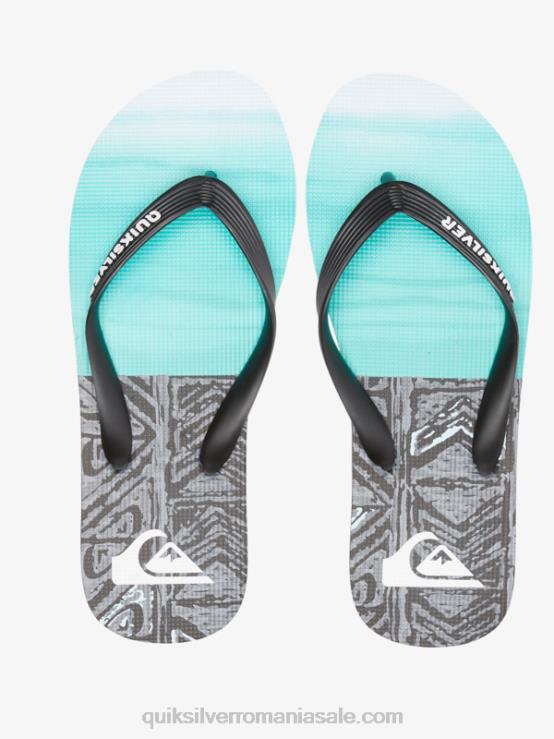 negru/albastru molokai cinci-o flip-flops XT6B1859 bărbați Quiksilver