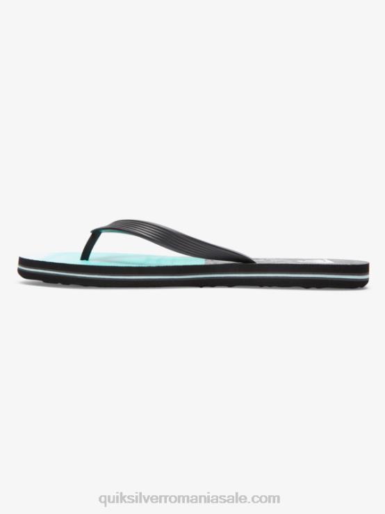 negru/albastru molokai cinci-o flip-flops XT6B1859 bărbați Quiksilver