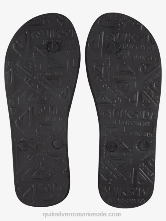 negru/albastru molokai cinci-o flip-flops XT6B1859 bărbați Quiksilver