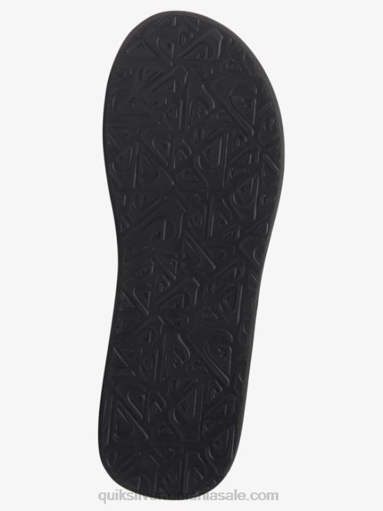 negru/albastru sandale cu imprimeu carver XT6B611 bărbați Quiksilver