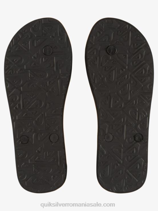 negru/albastru/verde gregg kaplan molokai art flip-flops XT6B524 bărbați Quiksilver