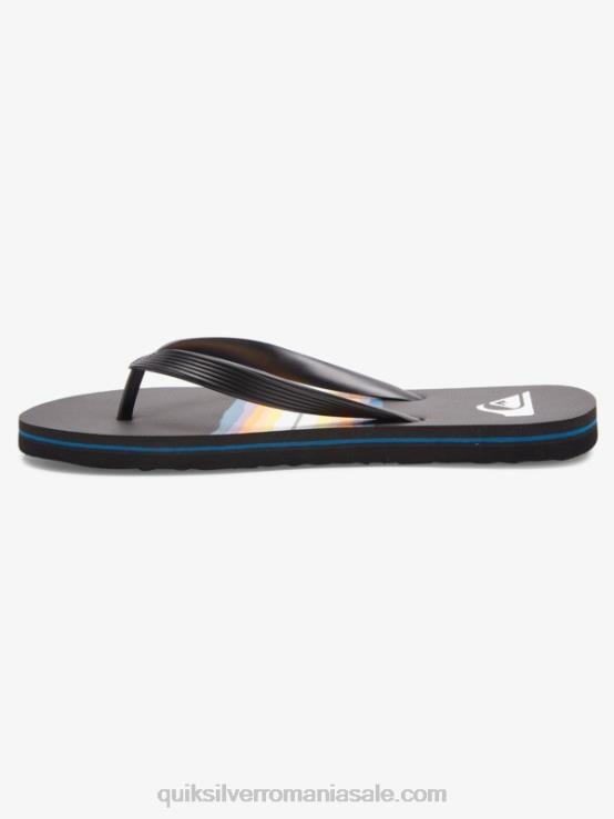 negru flip-flops cu nuanță de rășină molokai XT6B1791 bărbați Quiksilver