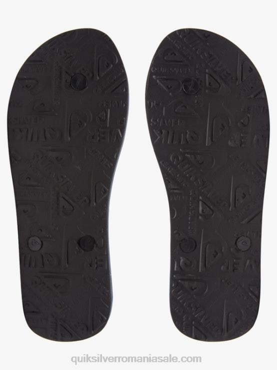 negru flip-flops cu nuanță de rășină molokai XT6B1791 bărbați Quiksilver