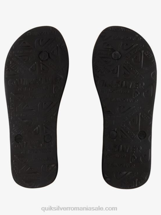 negru flip-flops cu picătură de acid molokai XT6B1775 bărbați Quiksilver