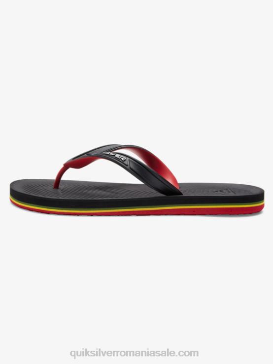 negru flip-flops haleiwa core XT6B949 bărbați Quiksilver