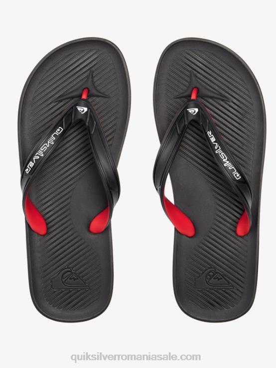 negru flip-flops haleiwa core XT6B949 bărbați Quiksilver
