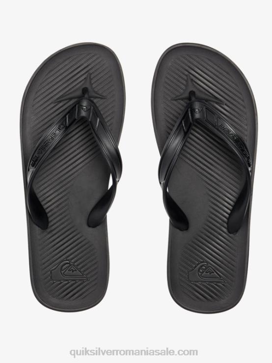 negru flip-flops haleiwa core XT6B950 bărbați Quiksilver