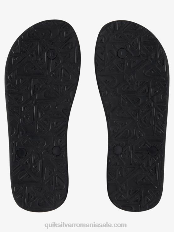 negru flip-flops haleiwa core XT6B950 bărbați Quiksilver