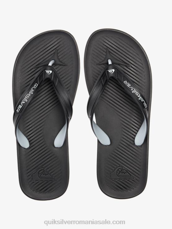 negru flip-flops haleiwa core XT6B951 bărbați Quiksilver