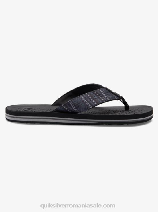negru flip-flops lanai XT6B1792 bărbați Quiksilver