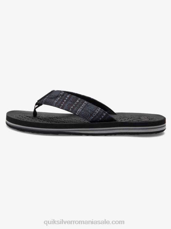 negru flip-flops lanai XT6B1792 bărbați Quiksilver