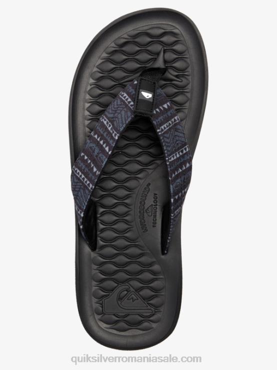 negru flip-flops lanai XT6B1792 bărbați Quiksilver