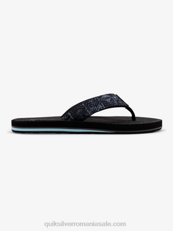 negru flip-flops lanai XT6B1793 bărbați Quiksilver