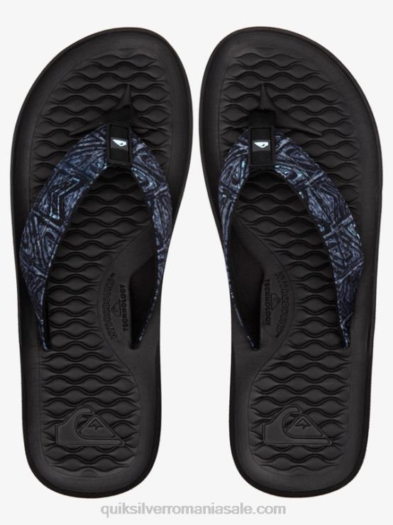negru flip-flops lanai XT6B1793 bărbați Quiksilver