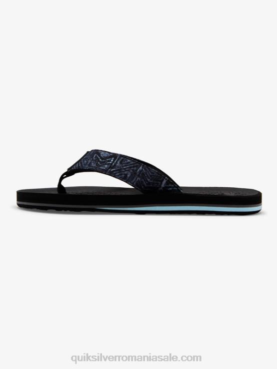 negru flip-flops lanai XT6B1793 bărbați Quiksilver