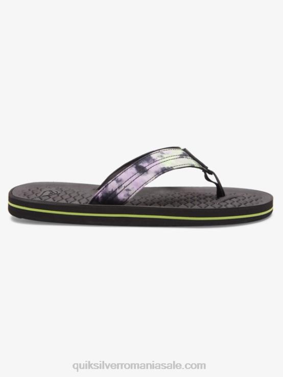 negru flip-flops lanai XT6B1794 bărbați Quiksilver