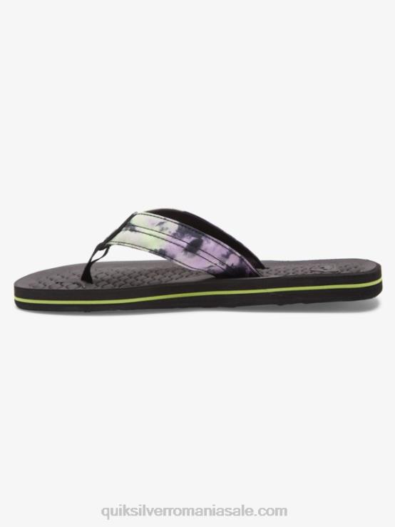 negru flip-flops lanai XT6B1794 bărbați Quiksilver