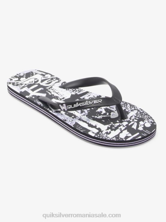 negru flip-flops molokai art XT6B520 bărbați Quiksilver