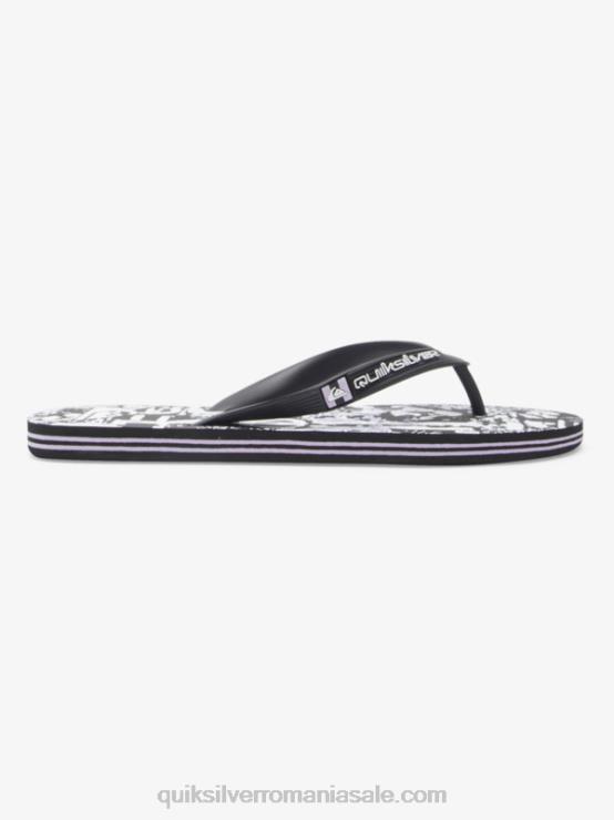 negru flip-flops molokai art XT6B520 bărbați Quiksilver