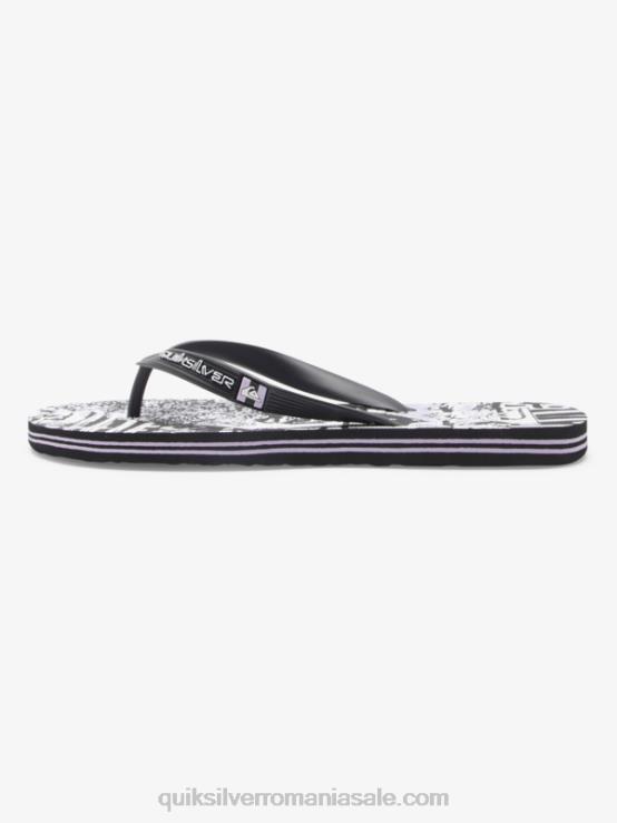 negru flip-flops molokai art XT6B520 bărbați Quiksilver