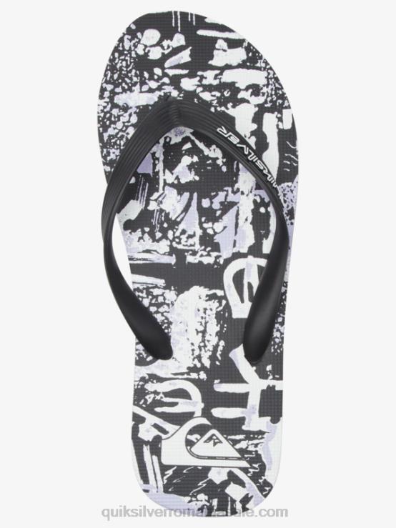 negru flip-flops molokai art XT6B520 bărbați Quiksilver