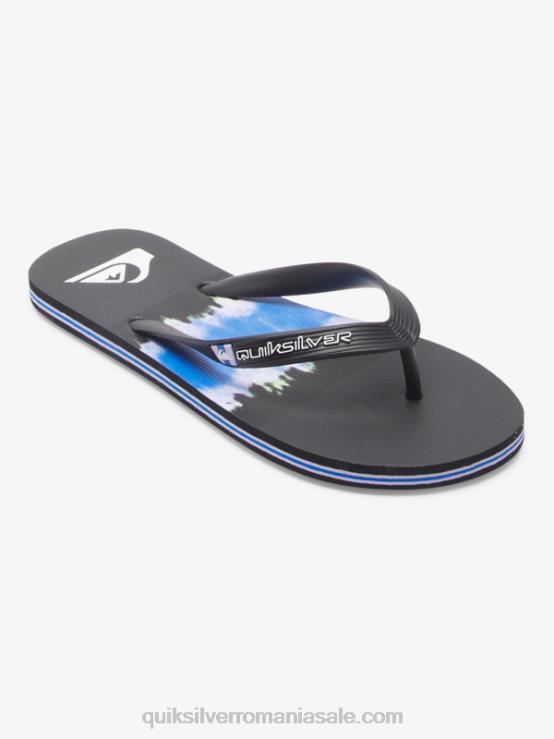 negru flip-flops molokai art XT6B521 bărbați Quiksilver