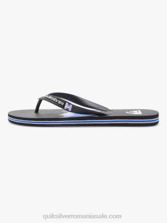 negru flip-flops molokai art XT6B521 bărbați Quiksilver
