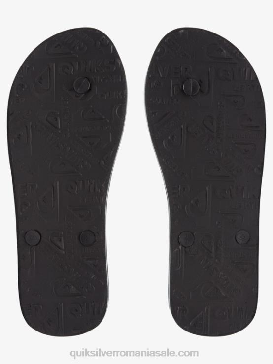 negru flip-flops molokai art XT6B526 bărbați Quiksilver