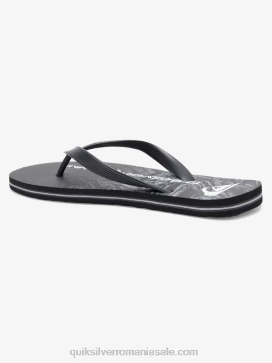 negru flip-flops molokai de origine XT6B1860 bărbați Quiksilver