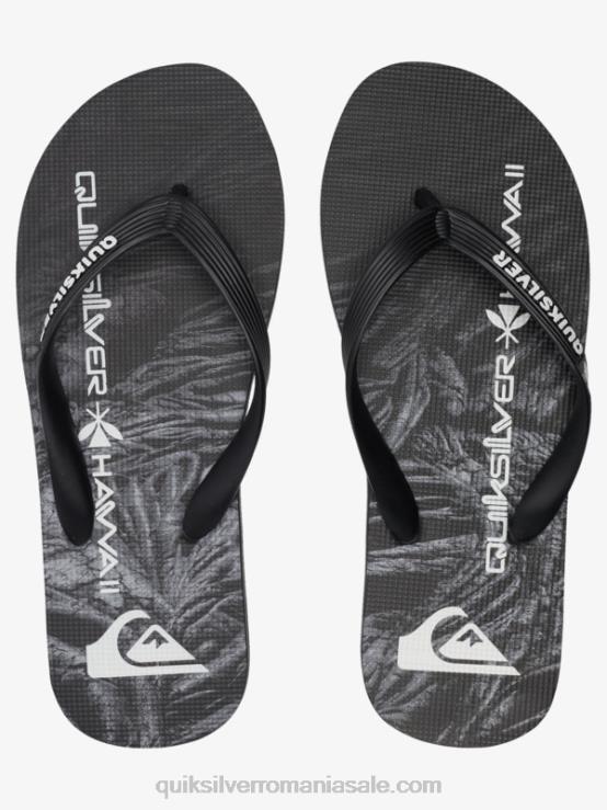 negru flip-flops molokai de origine XT6B1860 bărbați Quiksilver