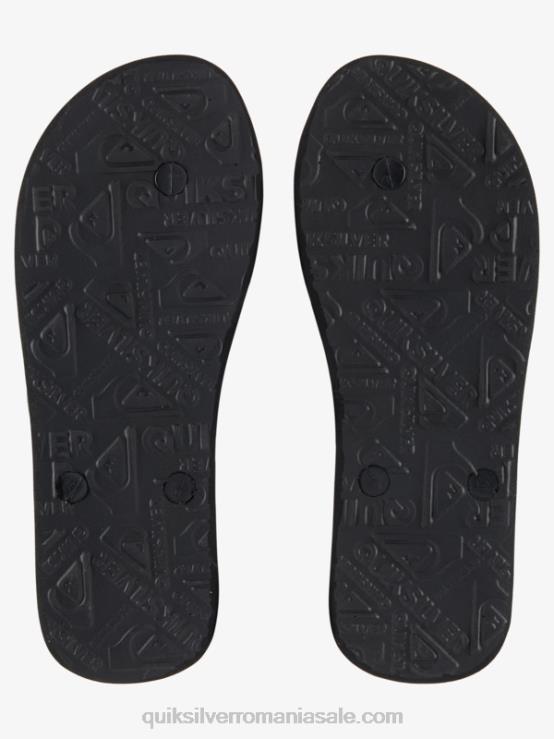 negru flip-flops molokai de origine XT6B1860 bărbați Quiksilver