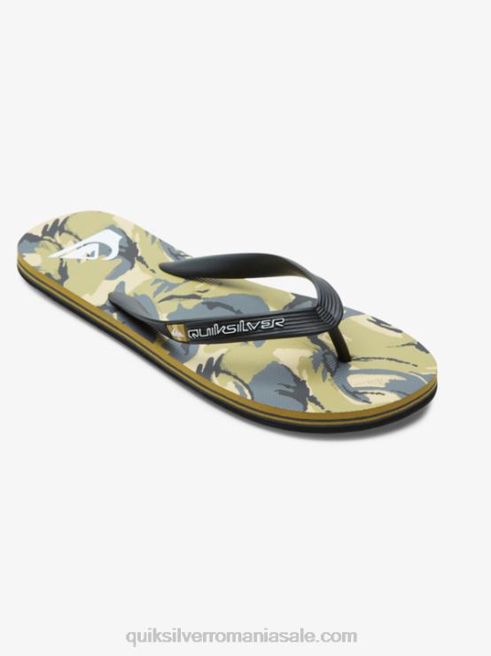 negru/gri/maro flip-flops molokai art XT6B522 bărbați Quiksilver