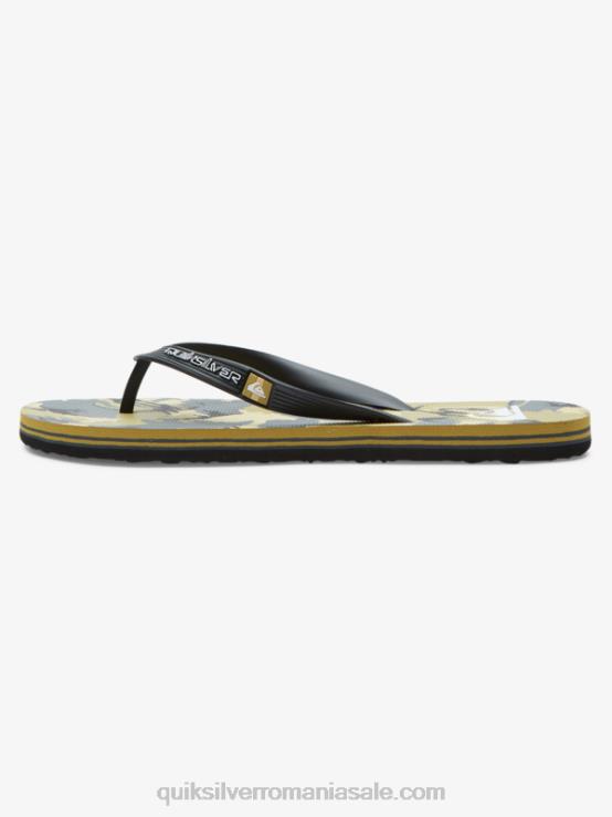 negru/gri/maro flip-flops molokai art XT6B522 bărbați Quiksilver