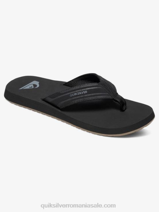 negru/maro sandale cu cheie de maimuță XT6B1644 bărbați Quiksilver