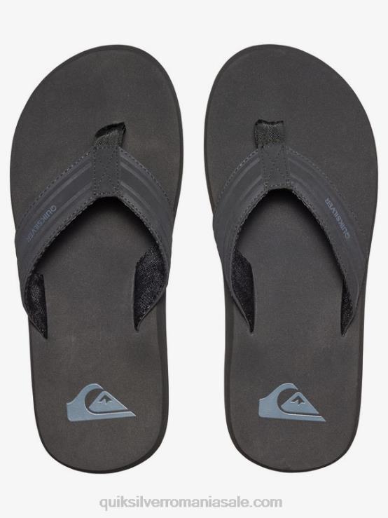 negru/maro sandale cu cheie de maimuță XT6B1644 bărbați Quiksilver