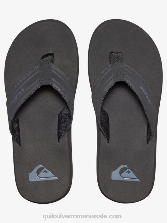 negru/maro sandale cu cheie de maimuță XT6B1644 bărbați Quiksilver