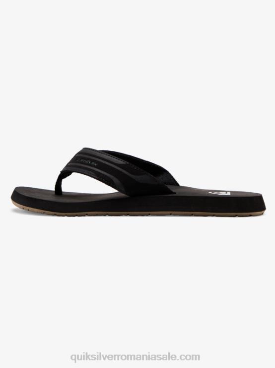 negru/maro sandale cu cheie de maimuță XT6B1644 bărbați Quiksilver