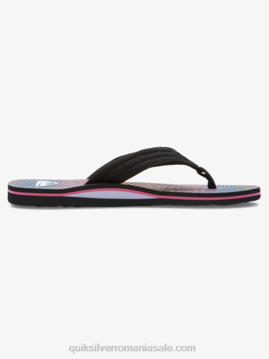 negru/portocaliu/gri sandale molokai layback XT6B502 bărbați Quiksilver