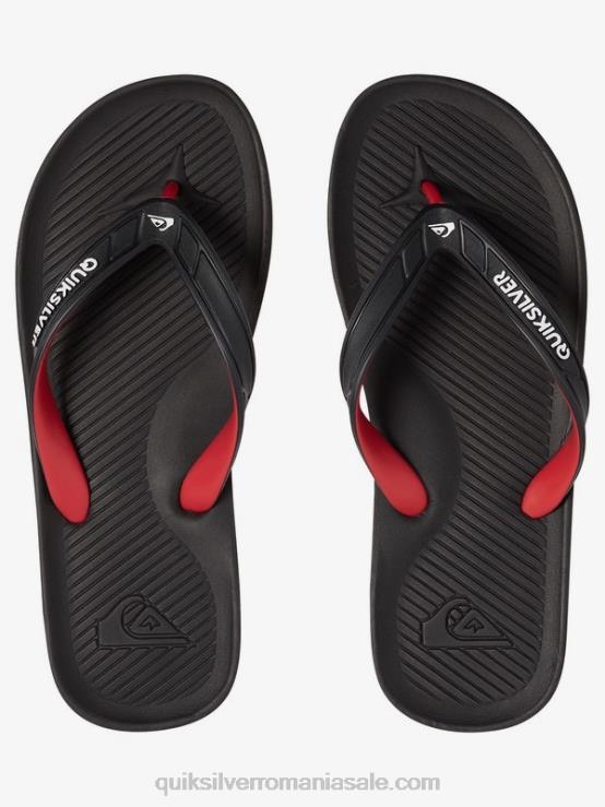 negru/rosu/verde flip-flops haleiwa XT6B1649 bărbați Quiksilver