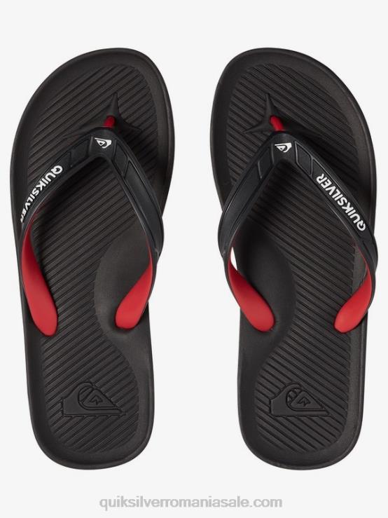 negru/rosu/verde flip-flops haleiwa XT6B1649 bărbați Quiksilver
