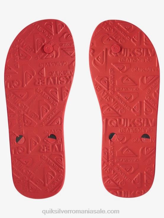 negru/rosu/verde flip-flops haleiwa XT6B1649 bărbați Quiksilver